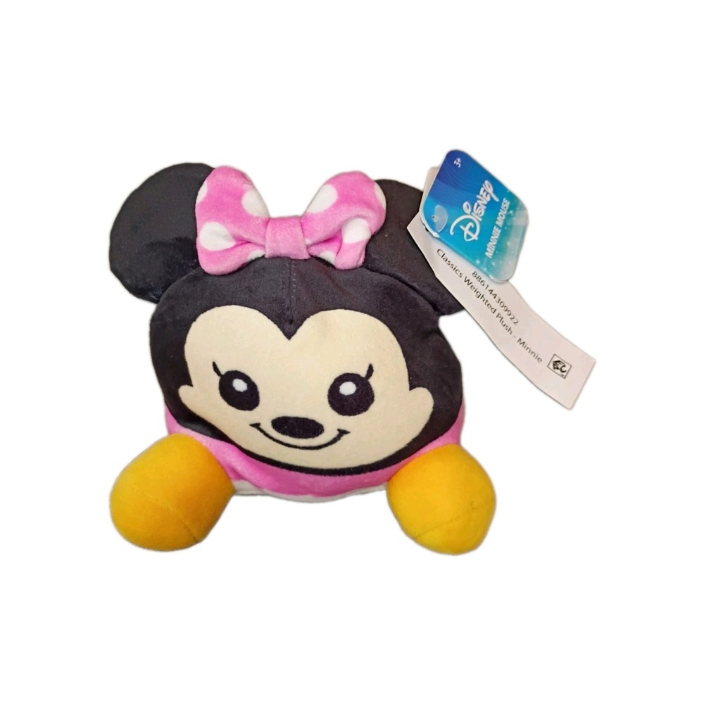 Disney Minnie Mouse Weighted Plush Small Classics 2022 Just Play 30992